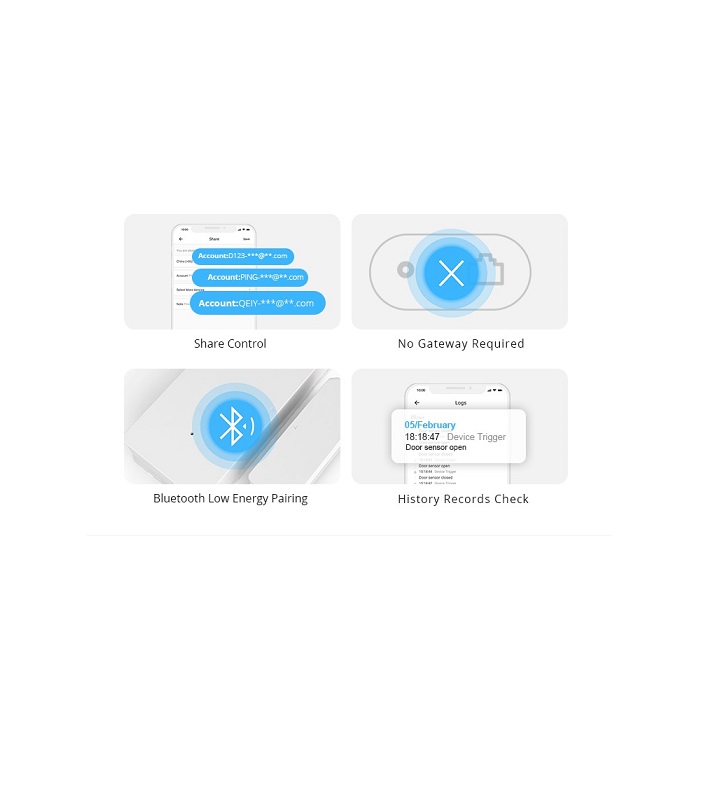 DW2WIFI Sensor de Alarme de Portas e Janelas Inteligente s/ Fios Wi-Fi - Sonoff DW2 - Image 4