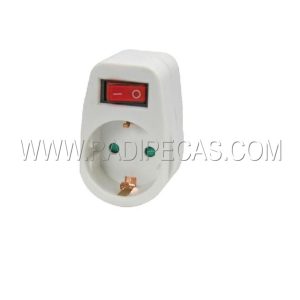 EB1SW-G Tomada com terra, com interruptor