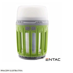 ECL-MOSQ-PL MOSQUITEIRO ELÉTRICO PORTÁTIL C/ LÂMPADA ENTAC