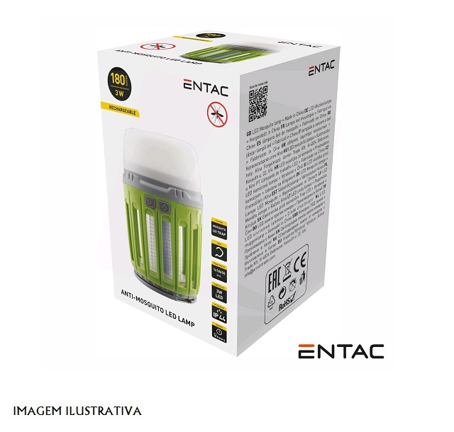 ECL-MOSQ-PL MOSQUITEIRO ELÉTRICO PORTÁTIL C/ LÂMPADA ENTAC - Image 2