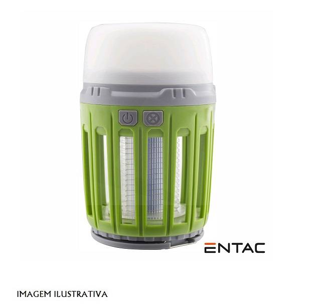 ECL-MOSQ-PL MOSQUITEIRO ELÉTRICO PORTÁTIL C/ LÂMPADA ENTAC