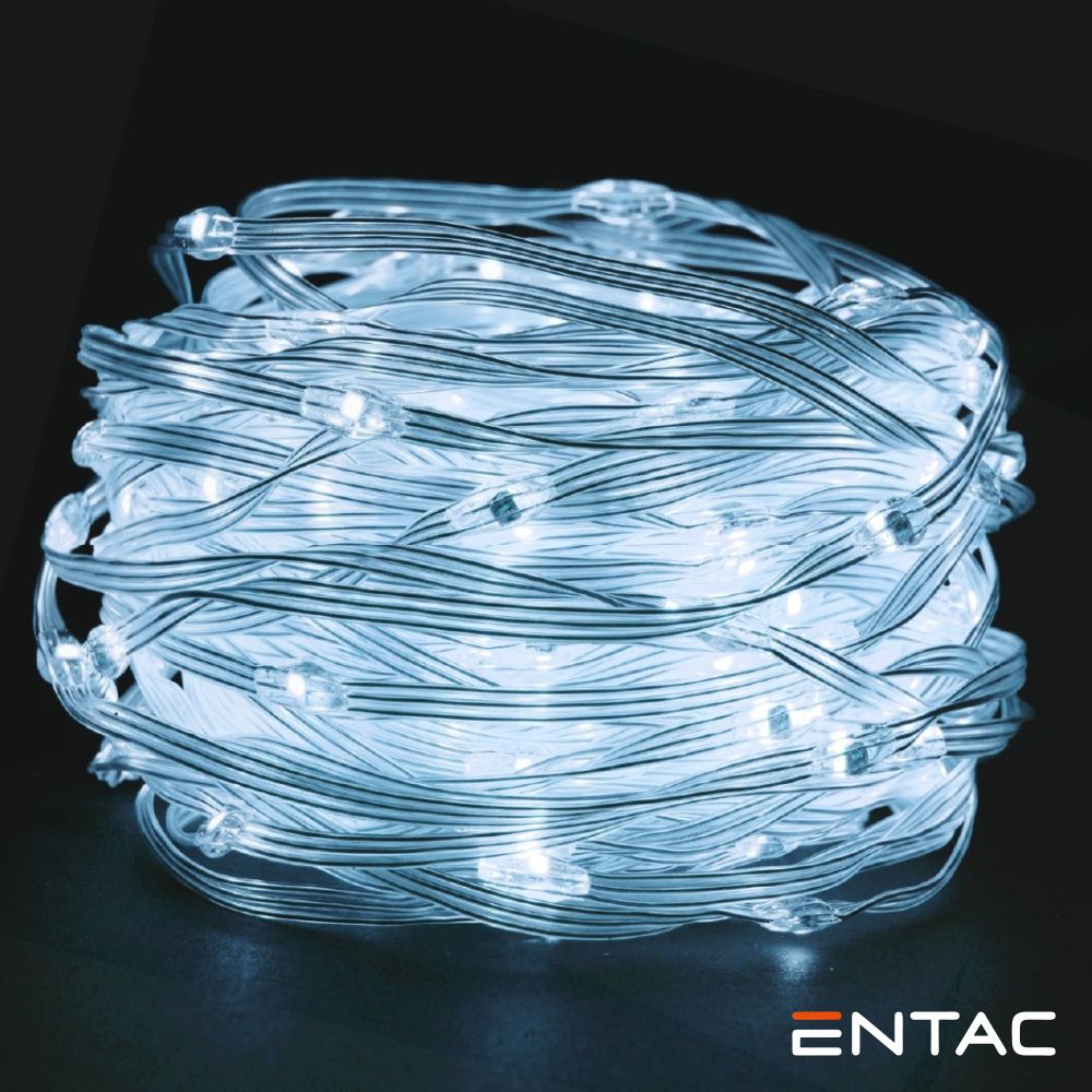 ECML-200-CW Luzes de Natal LED com 20m branco frio