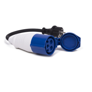 ELECT534 Cabo adaptador c/ ficha Schuko Macho p/ ficha CEE Femea