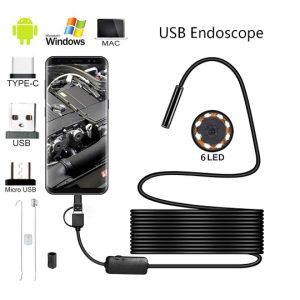 ENDOSCOPIO-10MTS Camara de Inspecção Visual (Endoscopio) em Cabo USB Flexível (10 metros)