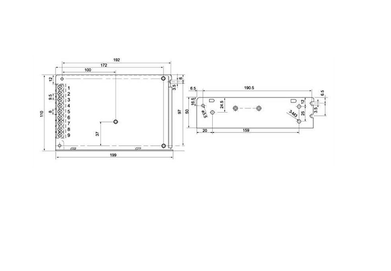 FA1528 Fonte alimentação comutada 24v 240w 10A - Image 2