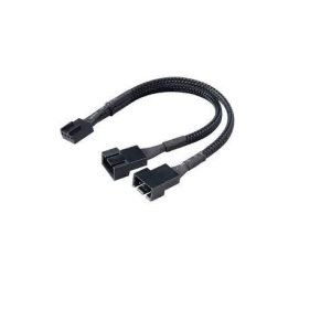 FAN4P-Y2 CABO Y PARA FAN 4P(FEMEA) 2 X 4P(MACHO), 25CM, PRETO