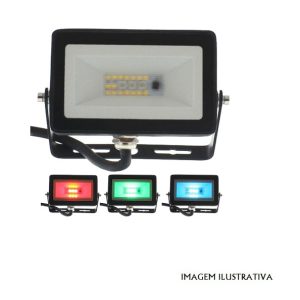 FPLE7RGBNW Foco LED 7W 100-265v RGB+nW C/Comando IP65