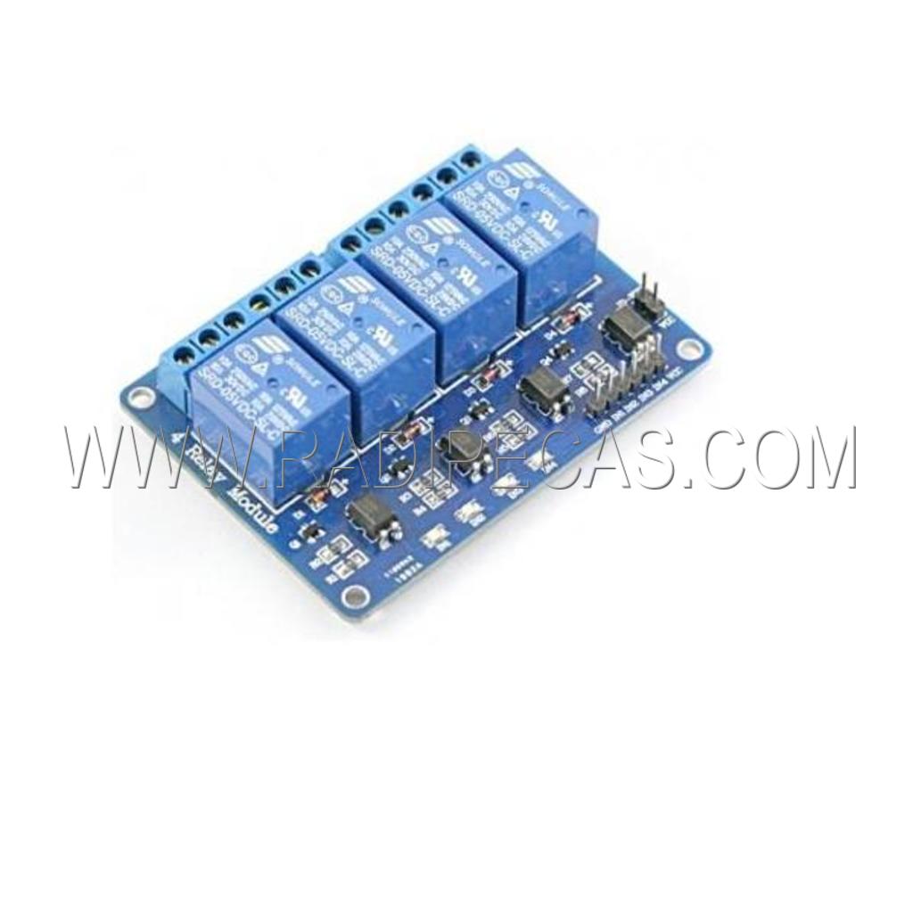 FUN.RL004 Módulo 4 Relés 5V p/ Funduino