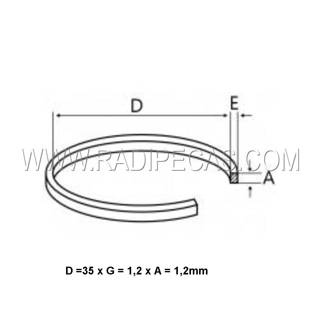 G35 Correia 35mmx1.2mm