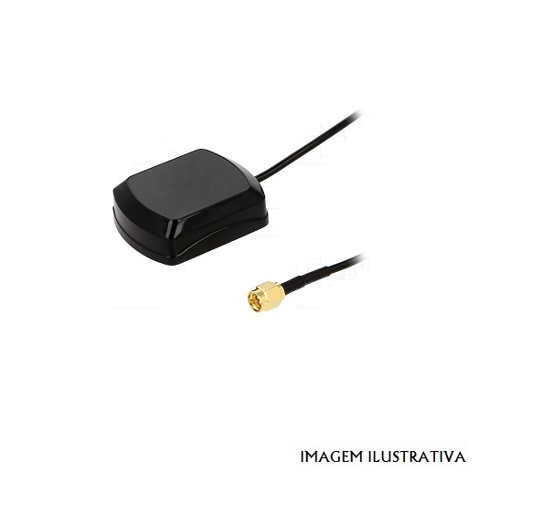 GPS-ANT042 Antena GPS 3dBi RHCP iman 50Ω 3mt 48x39x14mm SMA