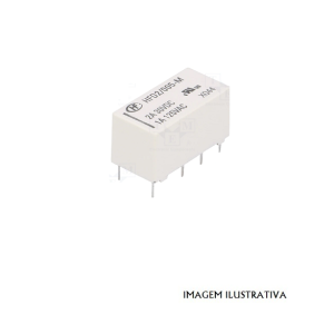 HFD2/005-M Relé eletromagnético DPDT 5VDC 1A/125VAC 3A/30VDC