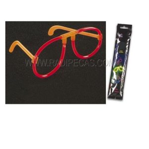 HQLS10021 ÓCULOS MALEÁVEIS LUMINESCENTES VERMELHOS