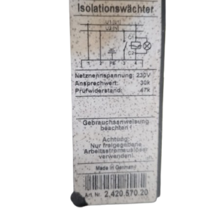 G075537 Controlador permanente de isolamento SRI/MD p/ gerador PRAMAC