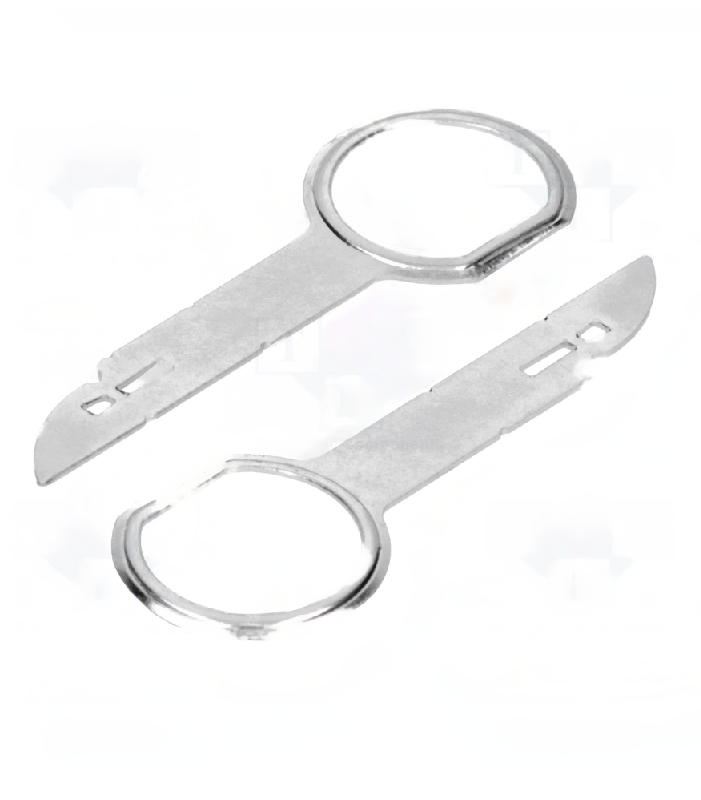 KLUCZ-65.240 Chave para desmontagem do rádio, Audi, Ford, Mercedes, Seat,VW - 2 peças