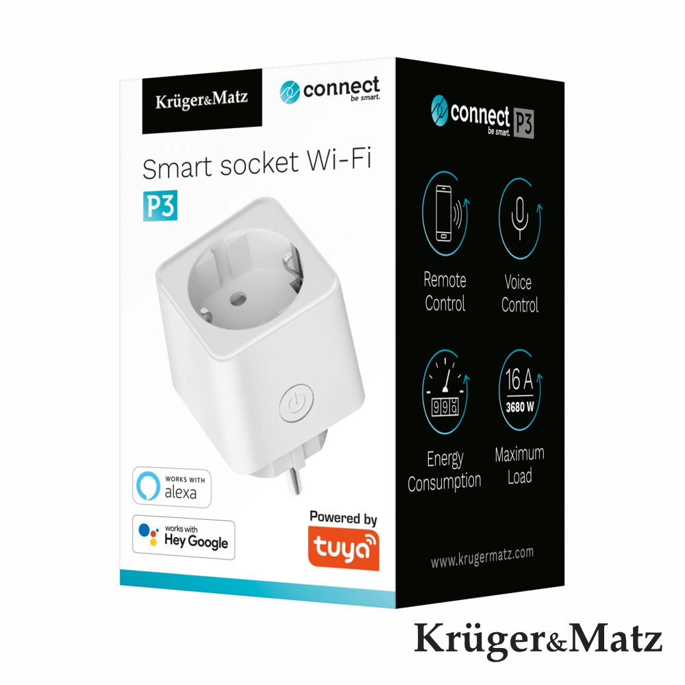 KM2201 Tomada wifi 2.4ghz Android / IOs compat. Alexa e Google home - Tuya - Image 4