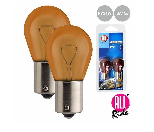 LAMP-PY21W Lampada automovel 12v py21w ba15s laranja 2x