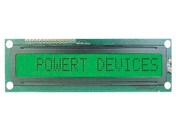 LCD1601LSL DISPLAY LCD 16x1 FUNDO REFLECTOR AMARELO