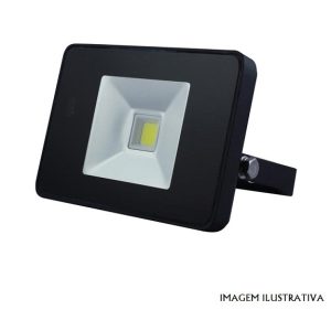 LEDA5001NW-BM Projector LED IP65 220V Branco 4000K 10W 750Lm c/ Sensor Presença Discreto - PEREL