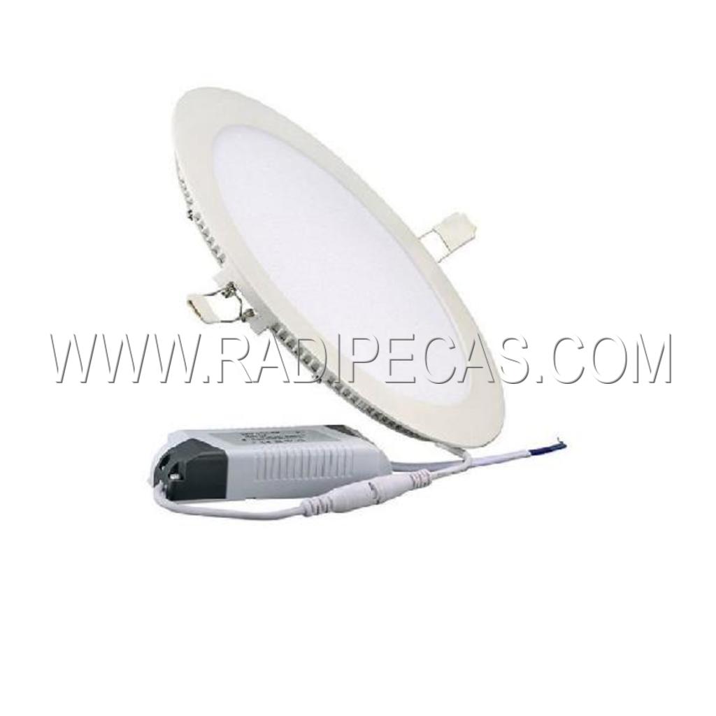 LUM18WBR3K Painel de Led redondo d:22.5cm 18w branco quente - 3000k -