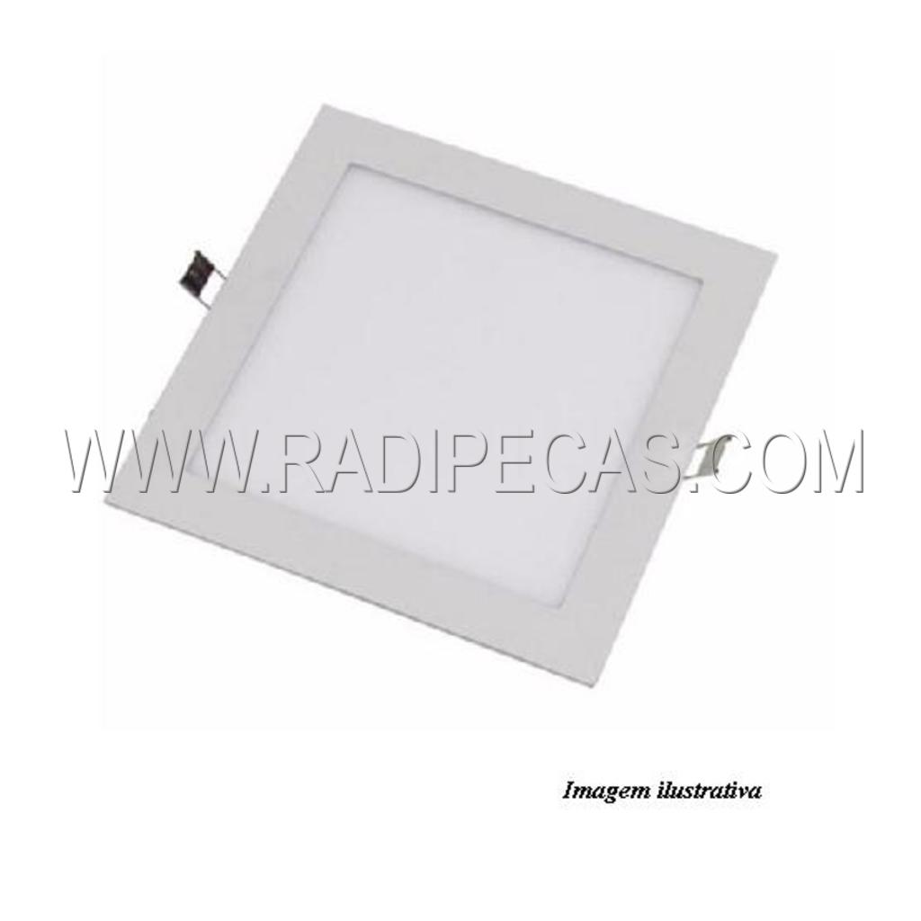 LUMQ18WBR Luminaria LED quadrada 18W 6400k 22.5cm