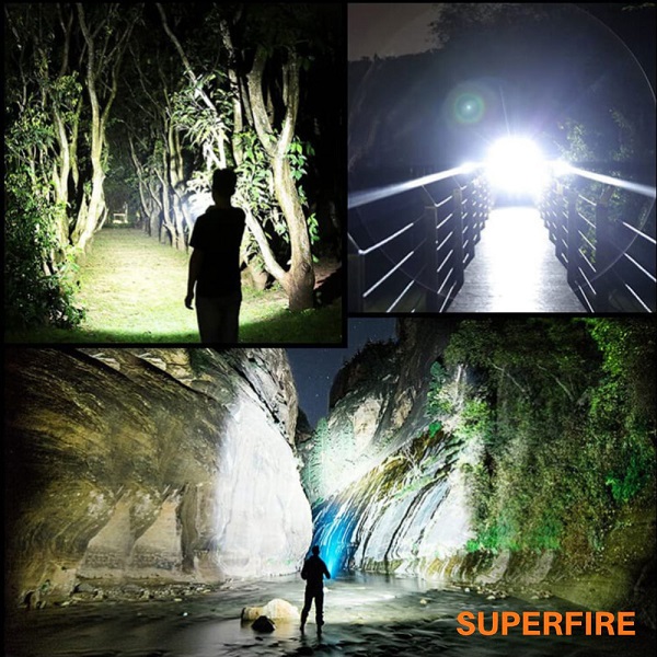 M20 Lanterna 4x18W 6000lm IP44 SUPERFIRE - Image 4