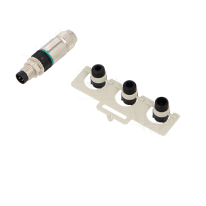 M8-SMALE Conector M8 macho 4 pinos simples