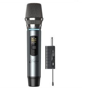 MIC-PRO-HF Microfone s/ fios UHF c/ receptor jack 6,35mm