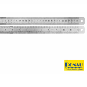 MLS30 Régua metálica DONAU 30 cms.