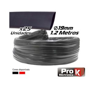 MR19PR MANGA TERMORETRATIL 19mm preta c/ 1.2m