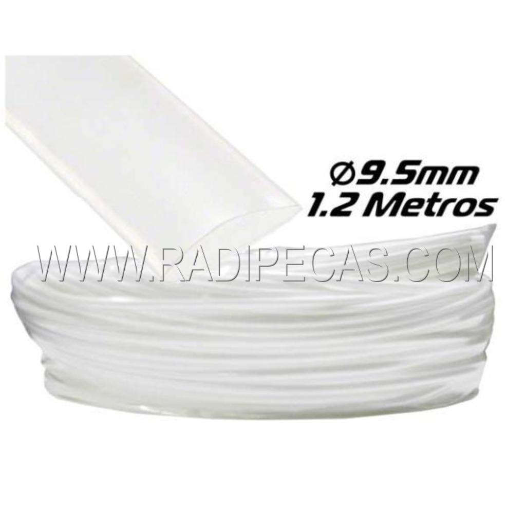 MR9.5TR TUBO MANGA TERMORETRATIL 9.5MM 1.2M TRANSPARENTE