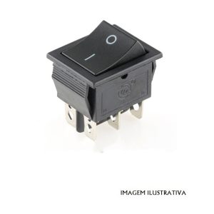MS108II Interruptor on - off - max. 15A DPDT 6PIN ON-ON (2 POS.)