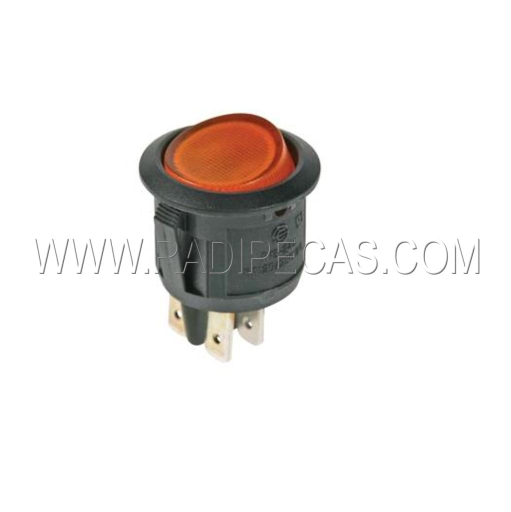 MS13244 INTERRUPTOR VERMELHO 1 polo , ON-OFF