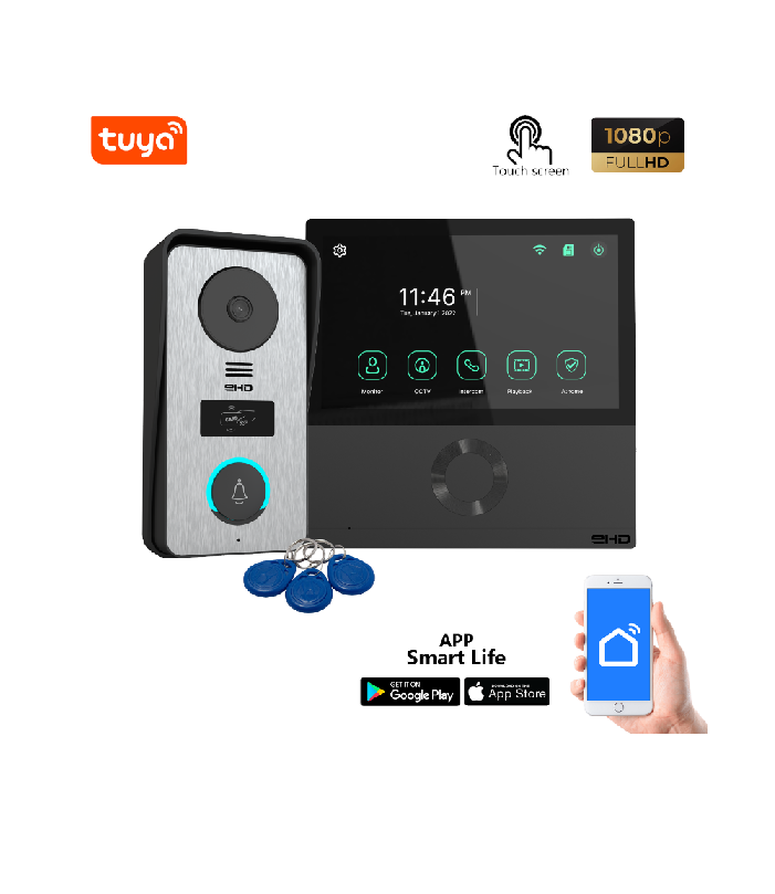 MYHOME Kit Videoporteiro 7p WIFI com APP - Image 3