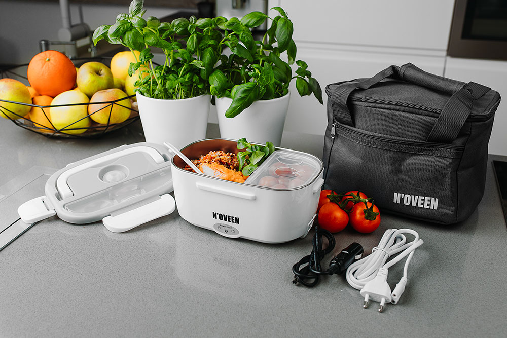 NOLB410 Lancheira Elétrica 230V e 12V c/ mala térmica CINZA NOVEEN - Image 3