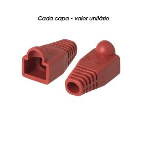 O115CE CAPA FICHA RJ45 COR : ENCARNADA