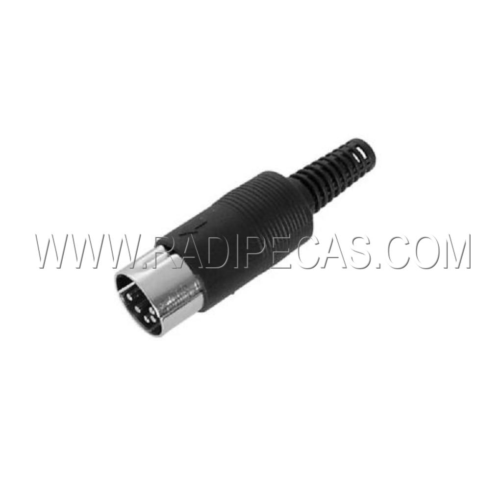 O25 FICHA DIN 5 PINOS MACHO 180º