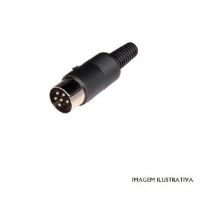 O25C FICHA DIN 6 PINOS MACHO