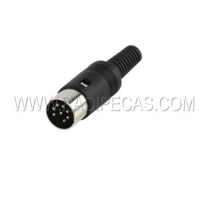 O25E FICHA DIN 8 PINOS MACHO