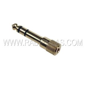 O38Q ADAPTADOR M. 6.5 STEREO /F. 3.5 STEREO DOURADO QUALIDADE