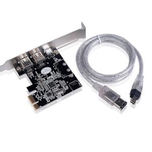 OC-PI44 Placa PCIe 6 pinos PCI-Express FIREWIRE 400 IEEE 1394