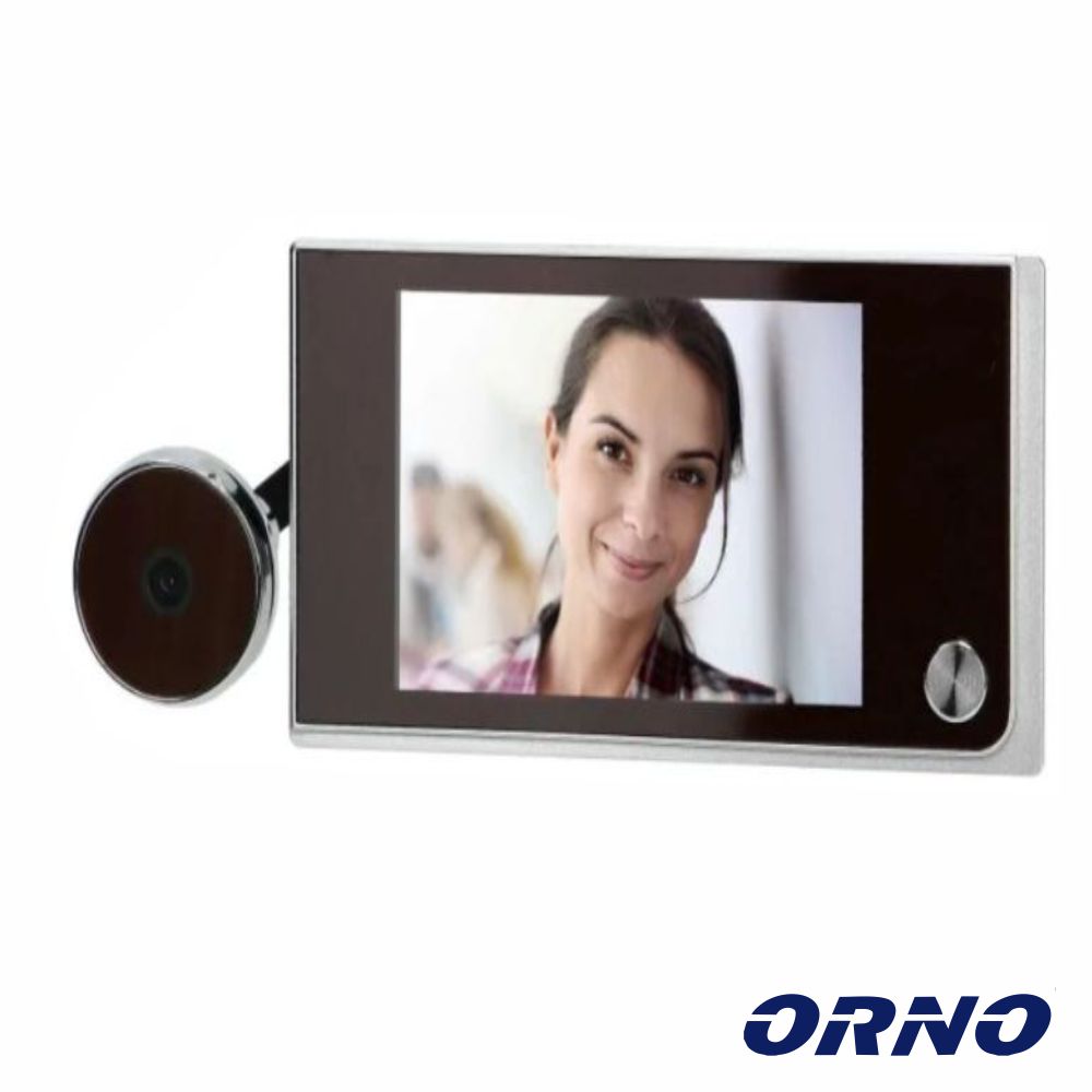 ORNO-VD1 Kit camera p/ oculo porta + monitor ( 4x pilhas AAA não incl. )