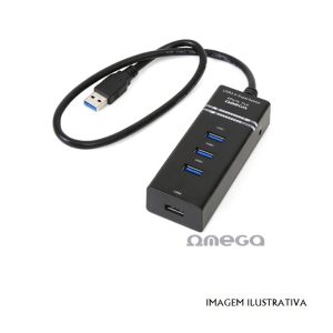 OUH34B Hub USB 3.0 C/ 4 Portas Preto