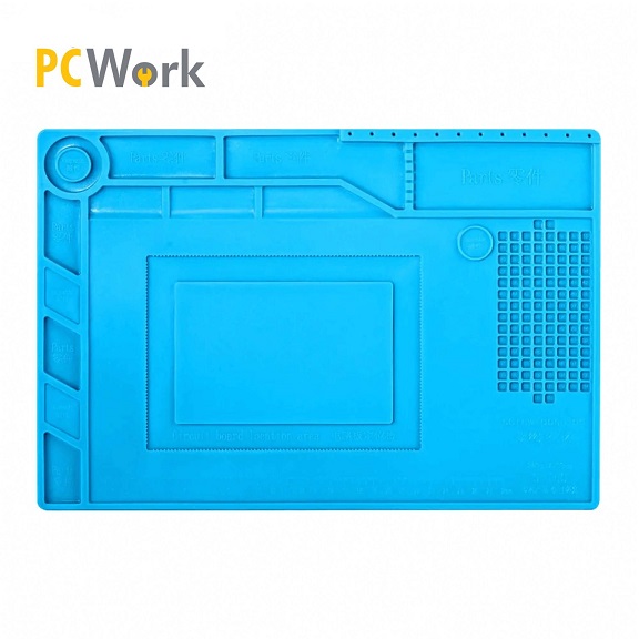 PCW10B Tapete de bancada silicone para soldadura 390x270mm magnético
