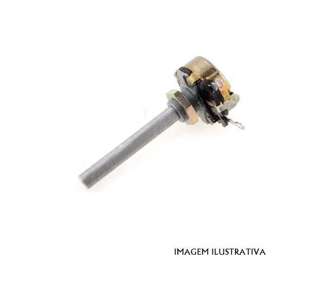 POT4W-500R Potenciómetro axial de volta única 500Ω 4W ±10% 6mm de fios