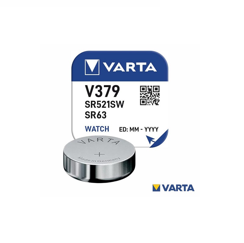 POV-V379 PILHA ÓXIDO PRATA BOTÃO V379/SR521SW/SR63 1.55V VARTA