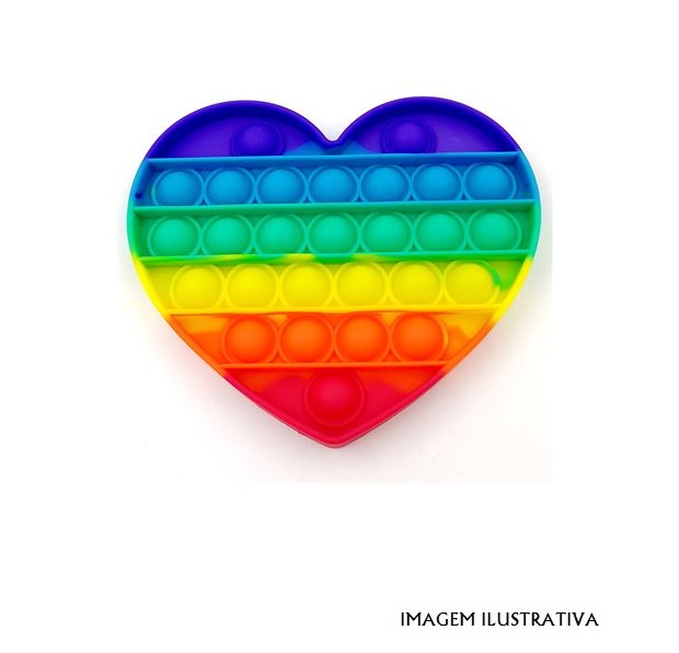 PPB-C Brinquedo Anti Stress Push Pop Bubble Coração