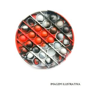 PPB-VERMELHO Brinquedo Anti Stress Push Pop Bubble Vermelho