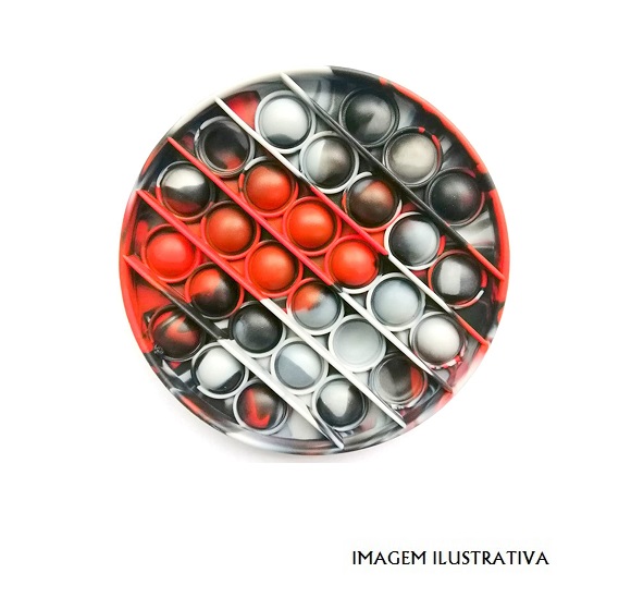 PPB-VERMELHO Brinquedo Anti Stress Push Pop Bubble Vermelho