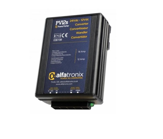 PV12S Conversor 24/12v 12/18A - Alfatronix -