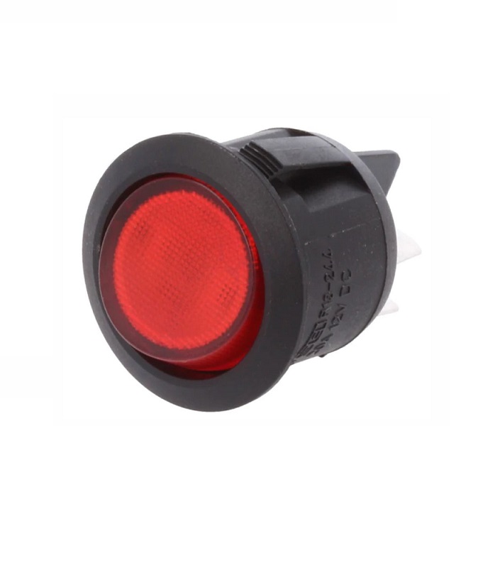 R13244BR/12 Interruptor Basculante c/ luz Led 20A-12V DPST ON-OFF